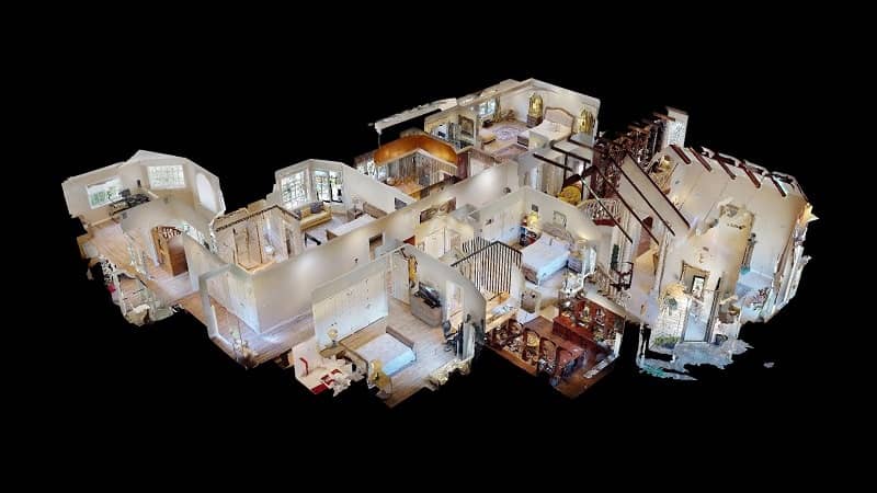 Dollhouse view of a property